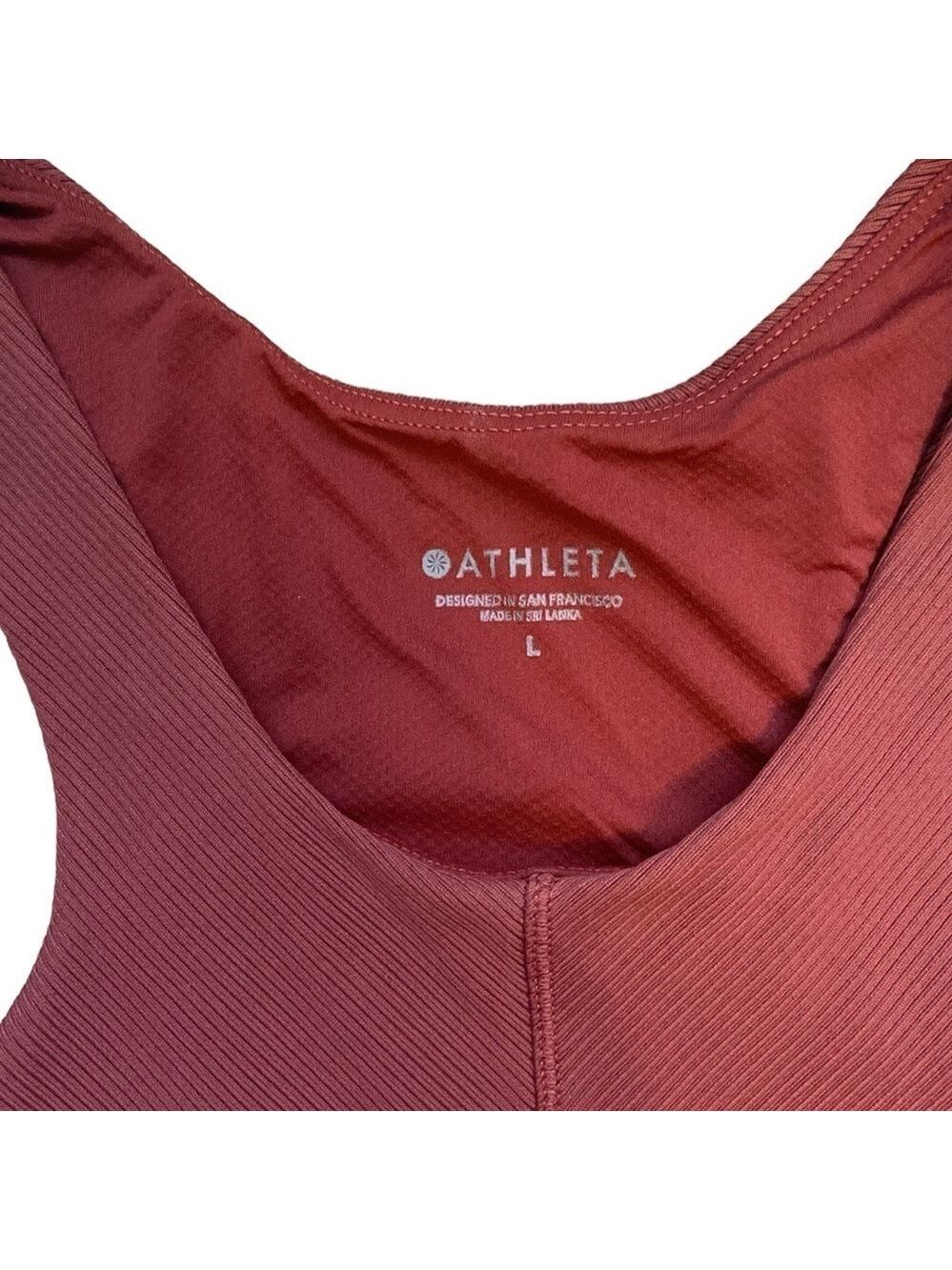 Athleta Intensity Tank Textured Russet Brown Size L - Picture 5 of 5